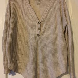 American Eagle waffle knit long sleeve